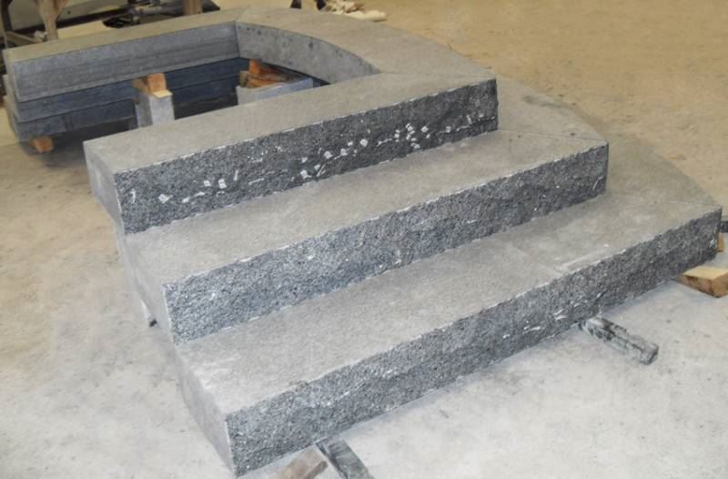 Curved Granite Steps Curved Granite Steps